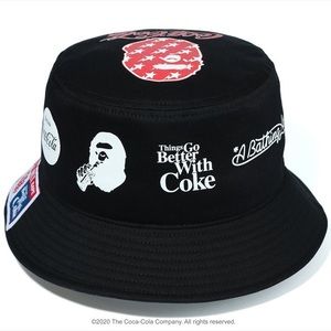 COCA COLA BAPE BUCKET HAT
